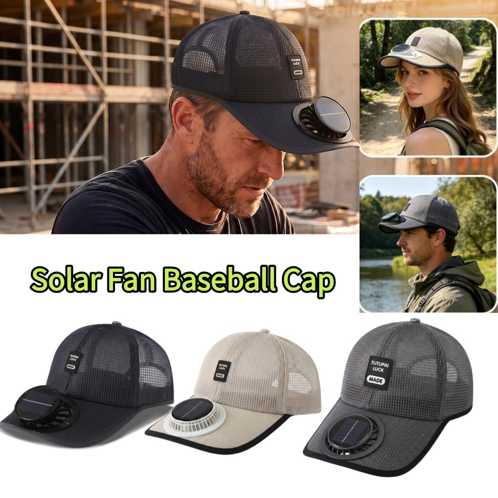 Renewable Energy Fan - Gorra de Pesca Unisex con Ventilador