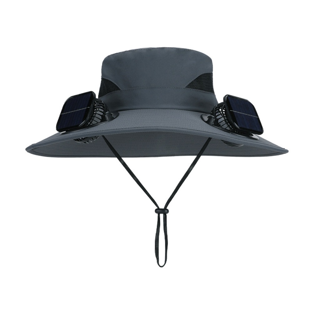 Renewable Energy Fan - Sombrero con Ventilador Solar Anti UV