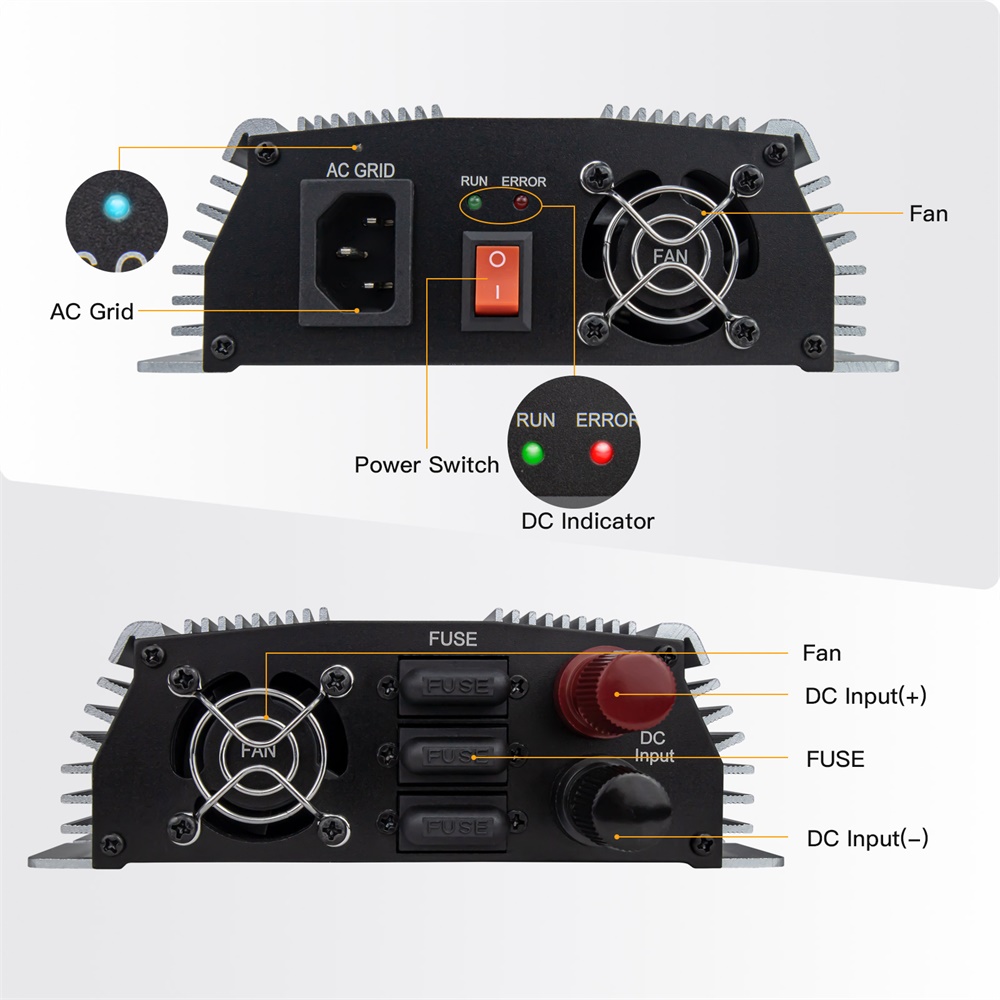 Microinversor Solar de conexió - Grid Tie Micro Inverter reseña y precio