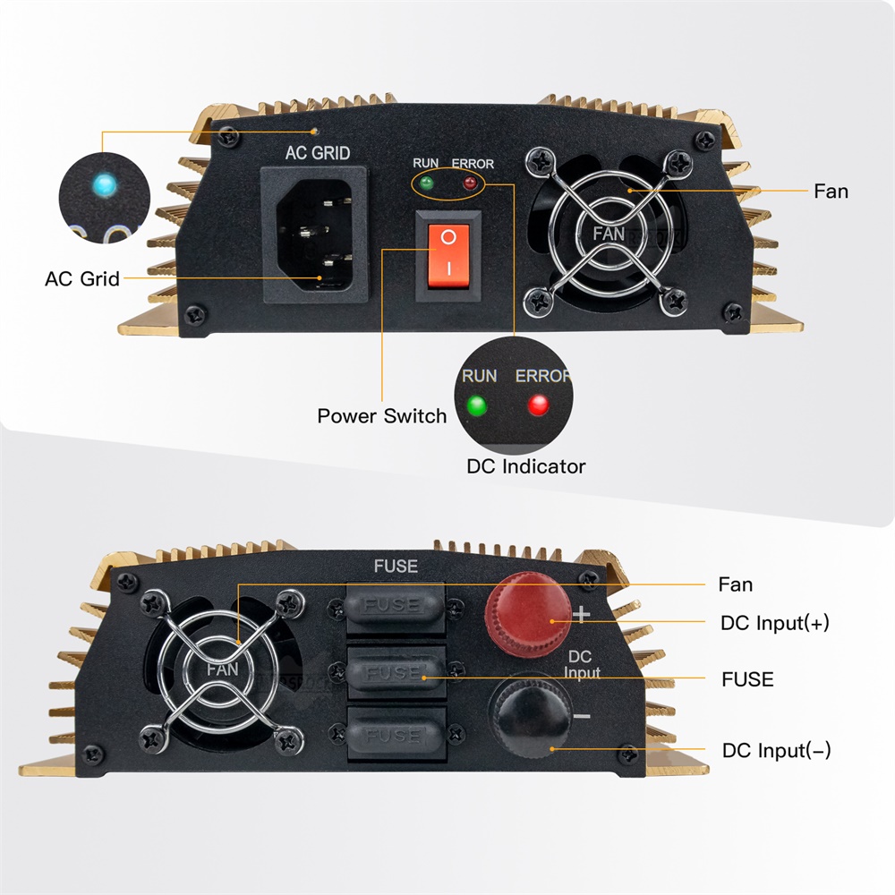 Microinversor Solar Conectado  - Grid Tie Micro Inverter reseña y precio