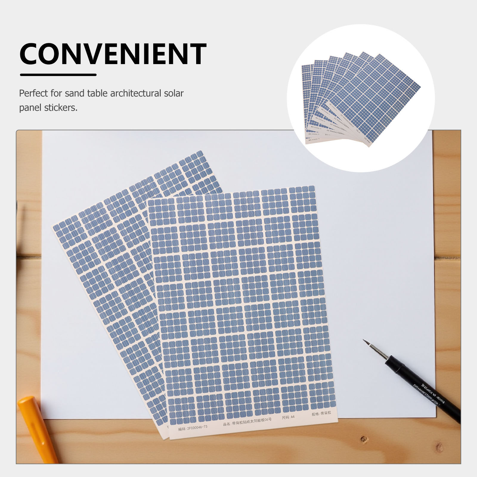 6 Hojas de Adhesivos Realistas - Renewable Energy House reseña y precio