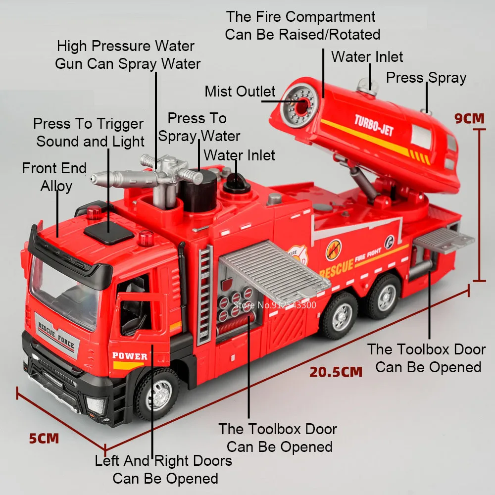 Camión de bomberos con rociado - Renewable Energy Model reseña y precio