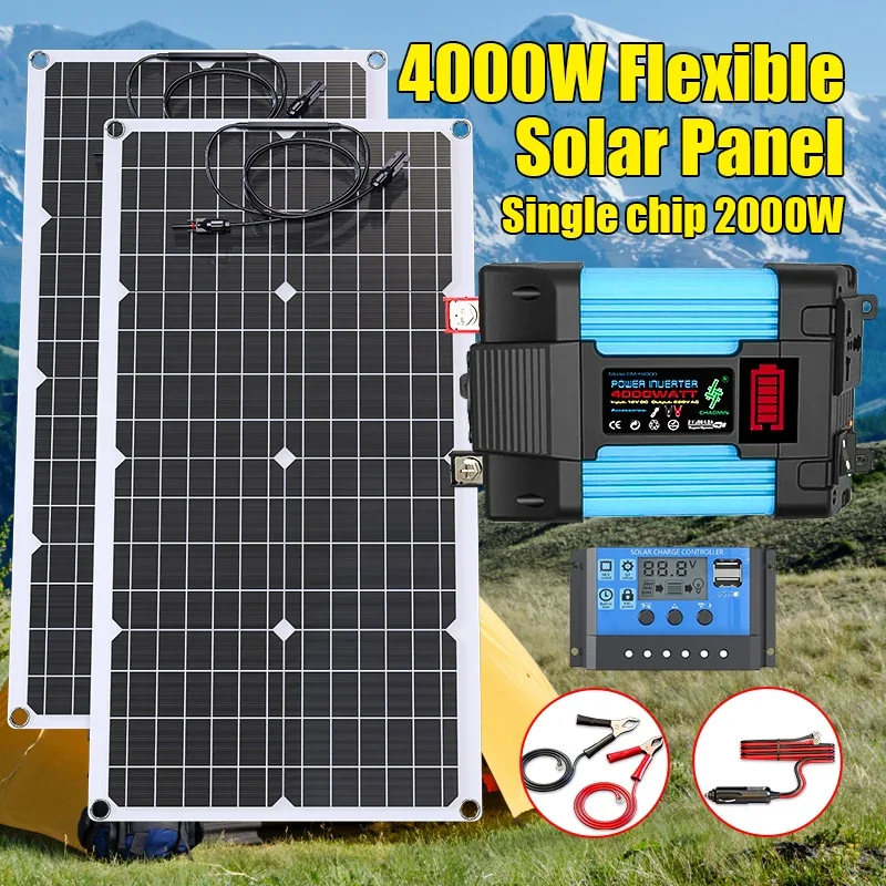 Kit de panel solar de 4000 W,  - Renewable Energy House reseña y precio