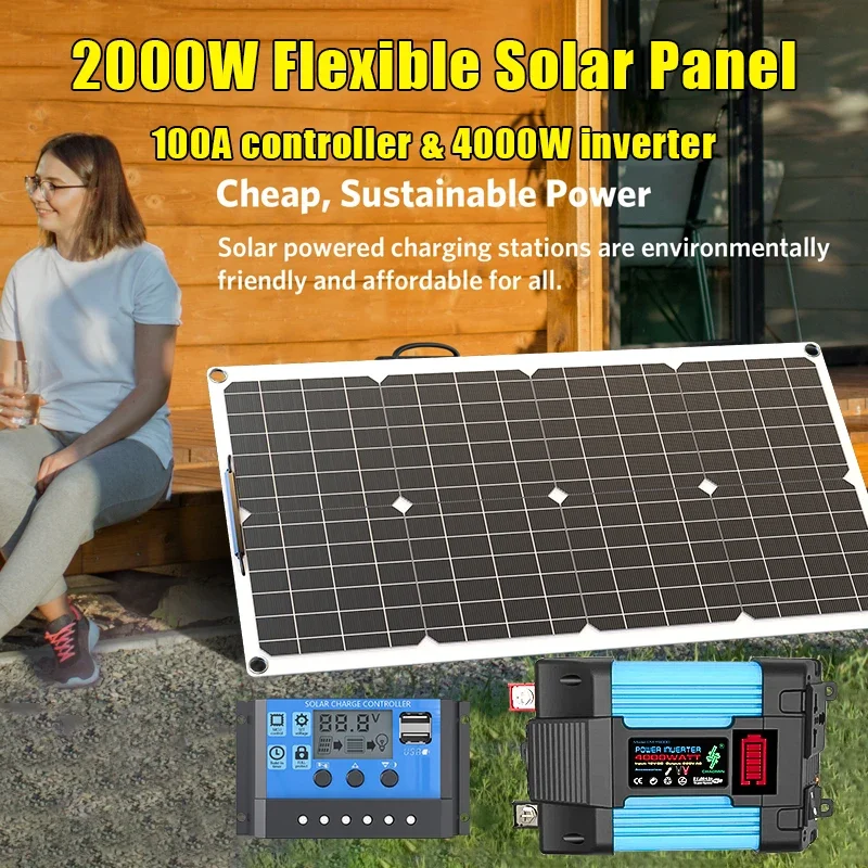 Kit de panel solar de 4000 W,  - Renewable Energy House reseña y precio